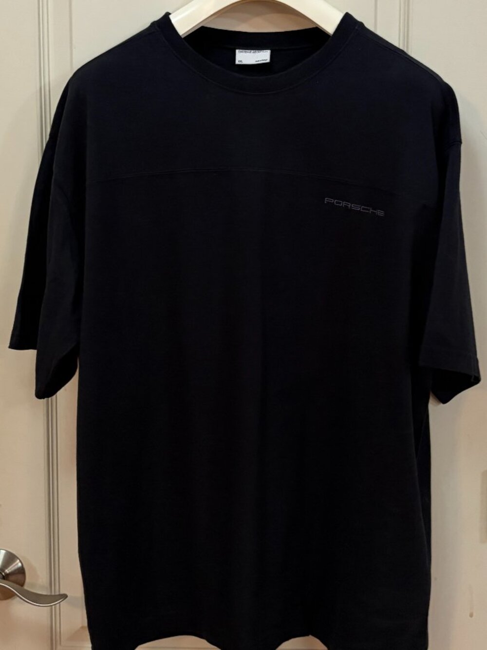 Porsche Design Men's Size XXL 100% Cotton S/S Round Neck T-Shirt. Black.